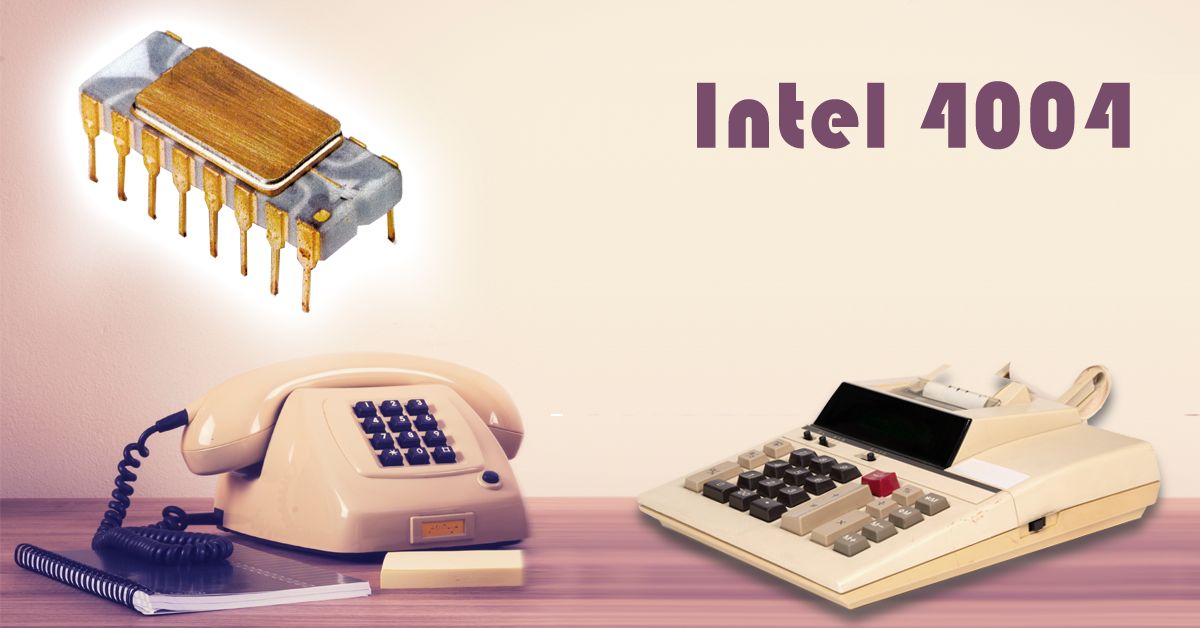 Intel 4004 CPU- 70s Semiconductors
